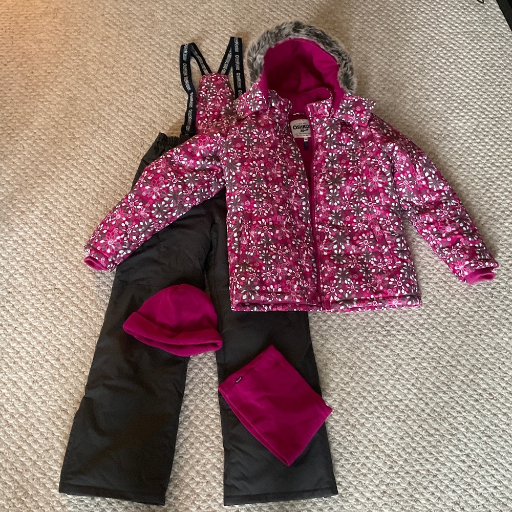 OSHKOSH girls winter coat and matching ski pants